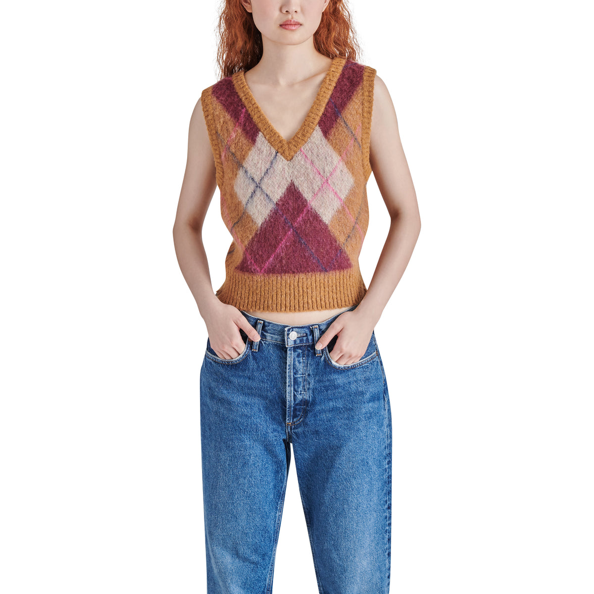 Steve Madden - Ella Sweater Vest - Tan – Union