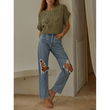 By Together - Cali Crochet Top - Olive