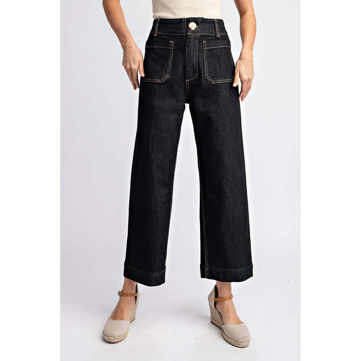 ◆Sienne◆ Naomi Denim Pants Black S4FPT06G Naomi Denim Pants (Black) - sienne