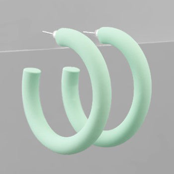 30mm Color Coated Hoops - Mint