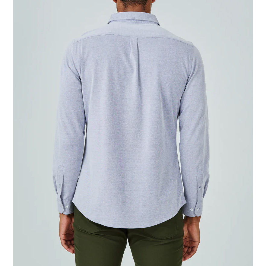 7 Diamonds - Oxford Long Sleeve Stretch - Blue