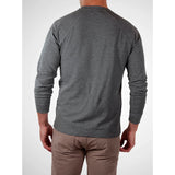 Tailor Vintage - Lightweight Stretch Waffle Henley - Charcoal Heather