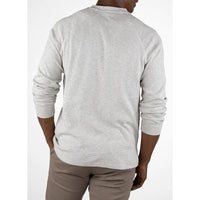 Tailor Vintage - Lightweight Stretch Waffle Henley - Oatmeal Heather