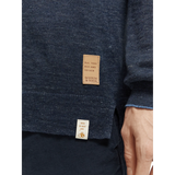 Scotch & Soda - Linen Crewneck Pullover - Navy Melange