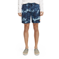 Scotch & Soda - Printed Tie-Dye Mid Length Swim Short - Navy Tie-Dye