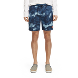 Scotch & Soda - Printed Tie-Dye Mid Length Swim Short - Navy Tie-Dye