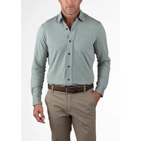 Tailor Vintage - Stretch Jersey Knit Long Sleeve Shirt - Chinois Green
