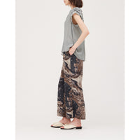 Grade & Gather - Ruffle Sleeve Blouse - Steel