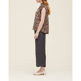 Grade & Gather - Ruffle Sleeve Blouse - Tawny