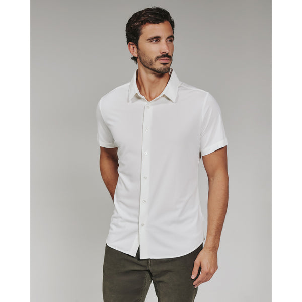 7 Diamonds - Aldridge Short Sleeve Shirt - White