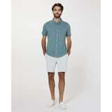 7 Diamonds - Bennet Short Sleeve Shirt - Stone Blue
