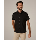 7 Diamond - Levine Short Sleeve Shirt - Black