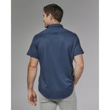 7 Diamonds - Owen Short Sleeve Shirt - Island Blue