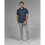 7 Diamonds - Owen Short Sleeve Shirt - Island Blue