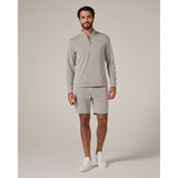 7 Diamonds - Rev Quarter-Zip - Heather Grey
