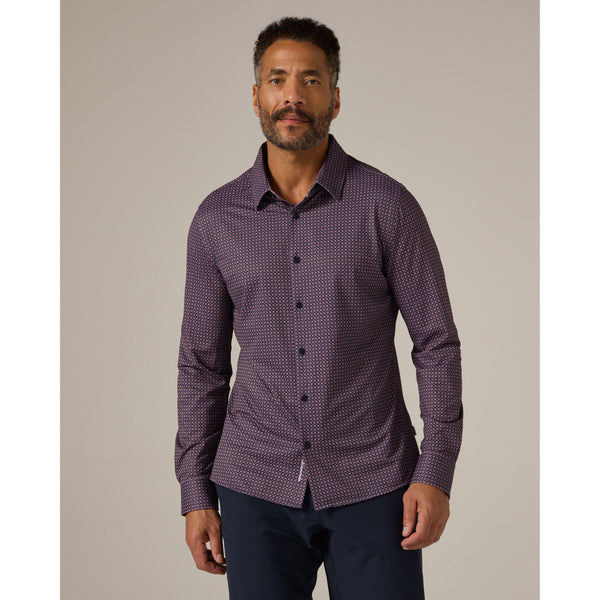 7 Diamonds - Warren Long Sleeve Shirt - Coral
