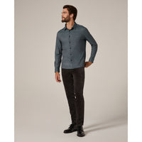 7 Diamonds - Warren Long Sleeve Shirt - Olive