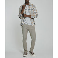 7 Diamonds - Generation 4-Way Stretch Flannel - Light Grey