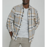 7 Diamonds - Generation 4-Way Stretch Flannel - Light Grey