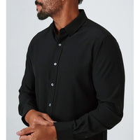 7 Diamonds - Oxford Long Sleeve Shirt - Black