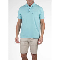 Tailor Vintage Airotec Jersey Short Sleeve Polo - Amazonite