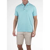 Tailor Vintage Airotec Jersey Short Sleeve Polo - Amazonite