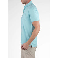 Tailor Vintage Airotec Jersey Short Sleeve Polo - Amazonite
