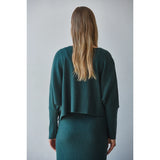By Together - Apollo Ribbed Pullover Top - Pine