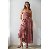 By Together - Audenne Polka Dot Dress - Burgundy Cream