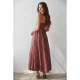 By Together - Audenne Polka Dot Dress - Burgundy Cream