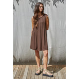 By Together - Aura Pleated Front Mini - Brown