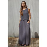 By Together - Braylee Sweater Layered Dress - Charcoal