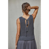By Together - Braylee Sweater Layered Dress - Charcoal