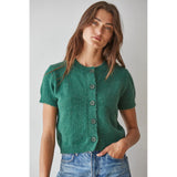 By Together - Cannes Cardigan Top - Emerald Green