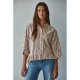By Together - Kensington Blouse - Ivory Rust