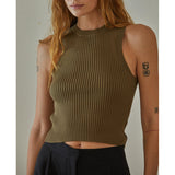 By Together - Sawyer Crop Sweater - Dark Olive