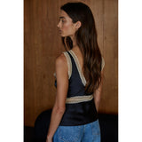 By Together - My Darling Contrast Lace Top - Black