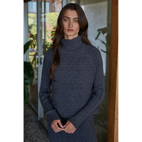 By Together - Nyx Sweater Top - Charcoal