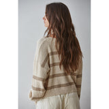 By Together - Rowan Striped Sweater - Natural Mocha