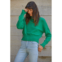 By Together - Uptown Mock Sweater - Kelly Green