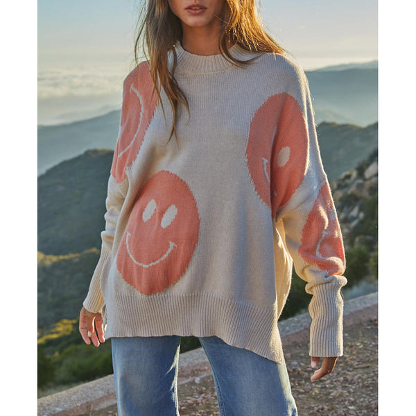 By Together - Focus on the Good Sweater - Papaya Punch