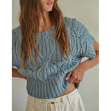 By Together - Cali Crochet Top - Pewter