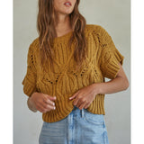 By Together - Cali Crochet Top - Iced Coffee
