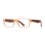 Blue Planet Eco-Eyewear - Avalon - Milky Beige / Walnut Wood / Blue Light