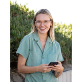 Blue Planet Eco-Eyewear - Avalon - Milky Beige / Walnut Wood / Blue Light