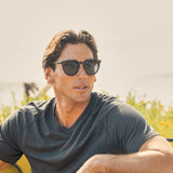 Blue Planet Eco-Eyewear - Cove - Onyx / Gold / Smoke Polarized
