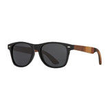 Blue Planet Eco-Eyewear - Forest - Onyx / Multi Color Woode / Smoke Polarized