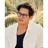 Blue Planet Eco-Eyewear - Harper - Soft Onyx to Amber Tort - Blue Light