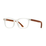 Blue Planet Eco-Eyewear - Nash - Matte Clear / Walnut Wood / Blue Light