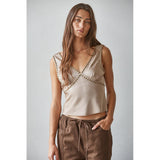 By Together - Avis Sleeveless Shirt - Taupe